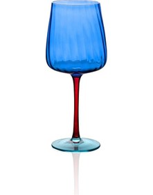 Resim The Mia Şarap Kadehi Mavi 600 Ml Çok Renkli 
