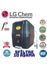 Resim Lg Chem Cool Siyah 8 Litre 5 Filre 10 Aşama Su Arıtma Cihazı 