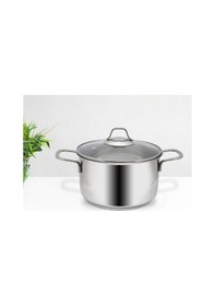 Resim Gülsan Mega İnox 24cm Derin Tencere Cam Kapak Inox 