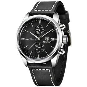 Resim Fochsia Benyar Erkek Kol Saati Genç Öğrenci Kronograf Su Geçirmez Takvimli Kahverengi Gümüş Siyah Diğer 