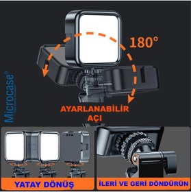 Resim Microcase Şarjlı Ürün Çekim Işığı Rgb Softbox Fotoğraf Stüdyo Aydınlatması Cep Ledi - Al2890 