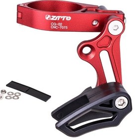 Resim Store 1x Alüminyum Alaşım Zincir Kılavuzu Mtb Bisiklet Tek Hızlı Yol Bölümü Alt Braketi Kırmızı A 