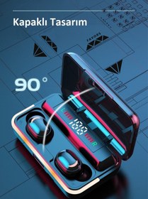 Resim Favors Mipods Işıklı Bluetooth Kulaklık 1200 Mah Powerbank Özellikli Hd Ses Extra Bass Kablosuz Kulaklık 