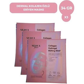 Resim Dermal Seoulface Kolajen Özlü Eriyen Maske 3 x 34 G 