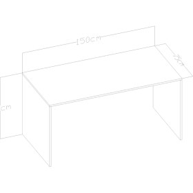 Resim GİVAYO RAVEN OFİS ÇALIŞMA MASASI 