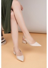 Resim Luis A Costa Abiye Lc111 Bej Cilt 4 Cm Abiye Ayakkabı Renkli 