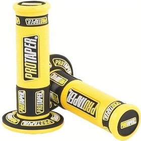 Resim Hightower Sarı Off-road Motosiklet Gaz Tutacakları - Kaymaz Sentik Kauçuk Kılıf 