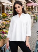 Resim Asıa1 Büyük Beden Ofis Hırkası 172396962 Beyaz 