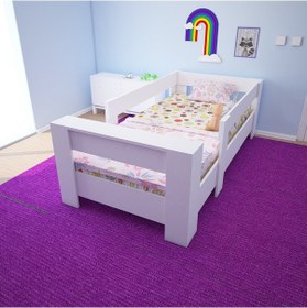Resim Herseycik Ninnimo Montessori Mdf Karyola Beyaz Y25 - 90X190 Yatak Uyumlu Beyaz 