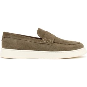 Resim Derimod Erkek Haki Süet Deri Casual Loafer 26SFD633410 