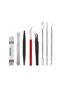 Resim Çok Amaçlı Bilgisayar Tv Notebook Laptop Tablet Telefon 8'li Metal Pena Yardımcı Sökme Açma Aparatı St03 
