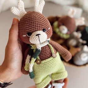 Resim Amigurumi Tulumlu Geyik Oyuncağım - Oyuncak 