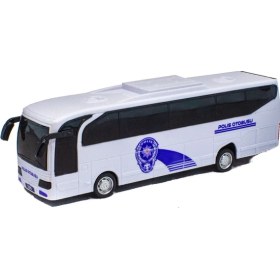 Resim Mixoyuncak Oyuncak Otobüs Polis Otobüsü Sürtmeli Beyaz 22 cm 