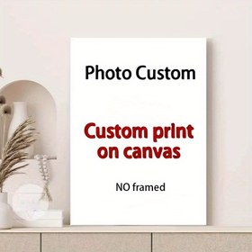 Resim 1 adet Özel Olarak Tasarlanmış Tuval Poster, Kişisel Modern Yaratıcı Fotoğraflar, Çift Fotoğrafları, Aile Fotoğrafları, Evcil Hayvanlar, Anime Fotoğrafları, Özel Duvar Sanatı Dekorasyonu, Arkadaşlar ve Aileler İçin Zarif Hediyeler, Oturma Odası, Yatak Odası Ev Dekorasyonu İçin Uygun - Çerçevesiz 
