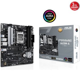 Resim Asus Prıme A620M-A-Csm Amd A620 Am5 Ddr5 6400 Dp Hdmı Vga Çift M2 Usb3.2 Aura Rgb Matx (Prıme A620M-A-Csm) Anakart 