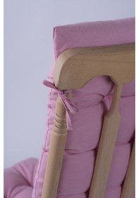 Resim Lüx Sallanan Sandalye Minderi Selen Bağcıklı 120x50cm Sadece Minder Pembe 