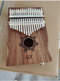 Resim Puka Pk-2eq Koa Ağacı Profesyonel Jak Girişli Kalimba Seti 
