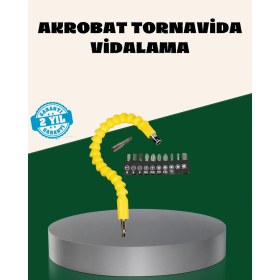 Resim Maxdora 12 Parça Akrobat Bits Seti Çok Amaçlı Vidalama Dayanıklı Çelik - MX002U-7JKEL8 