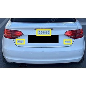 Resim Audi A3 & 1.8 T Bagaj Yazısı Ve Arma Seti 3'lü Paket 3m 3d Abs 