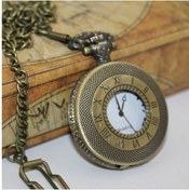 Resim keyfimshop Kişiye Özel Retro Roma Rakam Görünümlü Quartz Köstekli Kolye Saat 