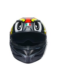 Resim AGV K3 KAPALI KASK BIRDY 2.0 GRİ-SARI-KIRMIZI 