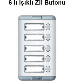 Resim 6 Lı Işıklı Zil Butonu 