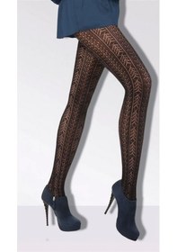 Resim Daymod Kadın Amatista Micro File Desenli Külotlu Çorap Kırmızı 