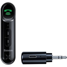 Resim Baseus Qiyin Wxqy Wireless Bluetooth 5.0 3.5mm Jack Aux Uyumlu Araç Ses Aktarım Kiti Adeptör 