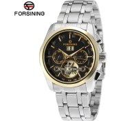 Resim Hanyang C Forsınıng Mekanik Saat Basit Moda Volan Mekanik Saat Takvim Haftası Çelik Kayış Kol Saati Alaşım Saat (Yurt Dışından) 