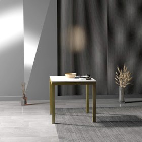 Resim Melan Yemek Masası & Toplantı Masası - Gold / S 