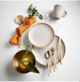 Resim Primrose Gold 16 Parçalı Seramik Yemek Takımı Çok Renkli 