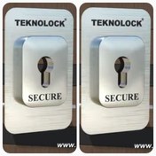 Resim TEKNOLOCK Zırhlı Paslanmaz Tabakalı Standart Rozet Alt Ve Üst Kilit Için 2 Adet Takım 2 Adet 