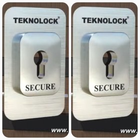 Resim TEKNOLOCK Zırhlı Paslanmaz Tabakalı Standart Rozet Alt Ve Üst Kilit Için 2 Adet Takım 2 Adet 