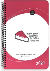 Resim 2024 Haftalık Ajanda Dünyanın En Tatlısı 13x19,5 Pembe 