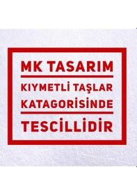Resim Mk Tasarım Gerçek Apatit Taşı - İnci Bileklik Mkt.1.101.40 