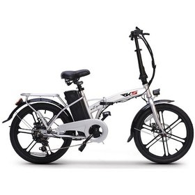 Resim Rks Mx25 Pro 20 Jant 250watt 36 Volt 8ah Bataryalı Elektrikli Katlanabilir Bisikleti Gümüş Beyaz 