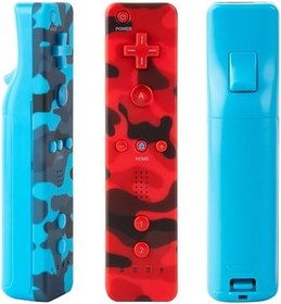 Resim NC Controller 2 Pack, Replacement for Wii Remote Controller, Compatible with Nintendo Wii/Wii U,with Silicone Case and Wrist Strap. (Camo) 