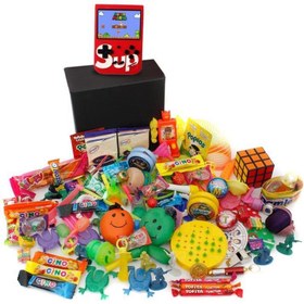 Resim Nostaljik Lezzetler Nostaljik Bakkal Özel Kırmızı Atarili Gıda Ve Oyuncak Kutusu 