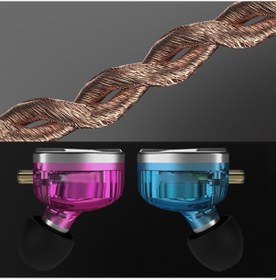 Resim Monyee Kz Zsn Pro Spor Kulaklığı: 3.5mm Girişli, Mikrofonlu, Yüksek Ses Kalitesi, 1.2m Kablo, Mavi Zsn Pro 