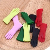 Resim Oyun Evi Dekorasyonu, Oyuncak Evi Miniatur Simülasyon Gummy Plastik Temizleme Eldiveni Model Süsleri, Küçük Kumaş Oda Dekorasyonu, Kollu Sahne Mutfak, Banyo DIY Küçük Parçalar, İş Tutkunları ve Hobistanlar için bir koleksiyon hediyesi 