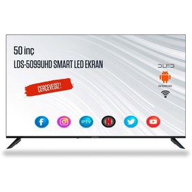 Resim NAVITECH LDS-5099UHD 50”Framless Android Smart 4K LED Ekran 