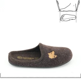 Resim Gezer 15342 Erkek Kışlık Çıkarılabilir Keçe Taban Ev Halı Terliği 