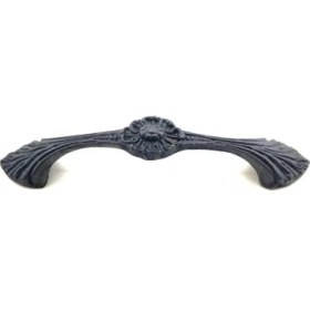 Resim Antika Tarz Dekoratif Pirinç Göz Mobilya Kulbu - 21X127 Mm, Oksit ( Lisinya ) 