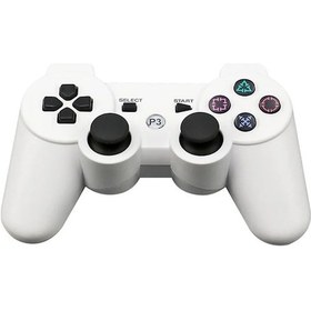 Resim Beyaz-gamepad P3 Kablosuz Bluetooth Denetleyicisi P3 Çift Şok Oyun Joystick Kablosuz Gamepad Konsolu 