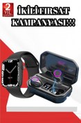 Resim Teknorot Teknorod 2025 Model Akıllı Saat ve Bluetooth Kulaklık 5.0 Bluetooth Bağlantılı Dokunmatik Ekran 