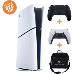 Resim Sony PlayStation 5 Slim Dijital 825GB (CFI-2116) + Midnight Black Kol + ConsoleX Çantalı 