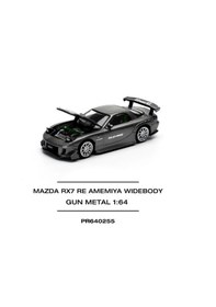 Resim Pop Race Mazda Rx-7 Re-amemıya Gun Metal 1/64 Siyah 