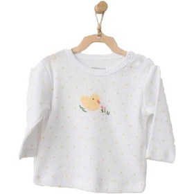 Resim Andywawa Kız Bebek Civciv Desenli Beyaz Tshirt Ac21577 001 