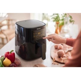 Resim Daha Az Yağ Kullanımlı 4.1 Litre Yıkanabilir Airfryer Siyah 