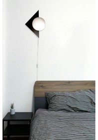 Resim Üçgen Aplik Fişli Siyah Siyah 